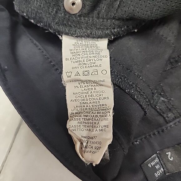 Prana Meme Pants Cargo Outdoors Black Women’s Size 2 - Picture 10 of 11